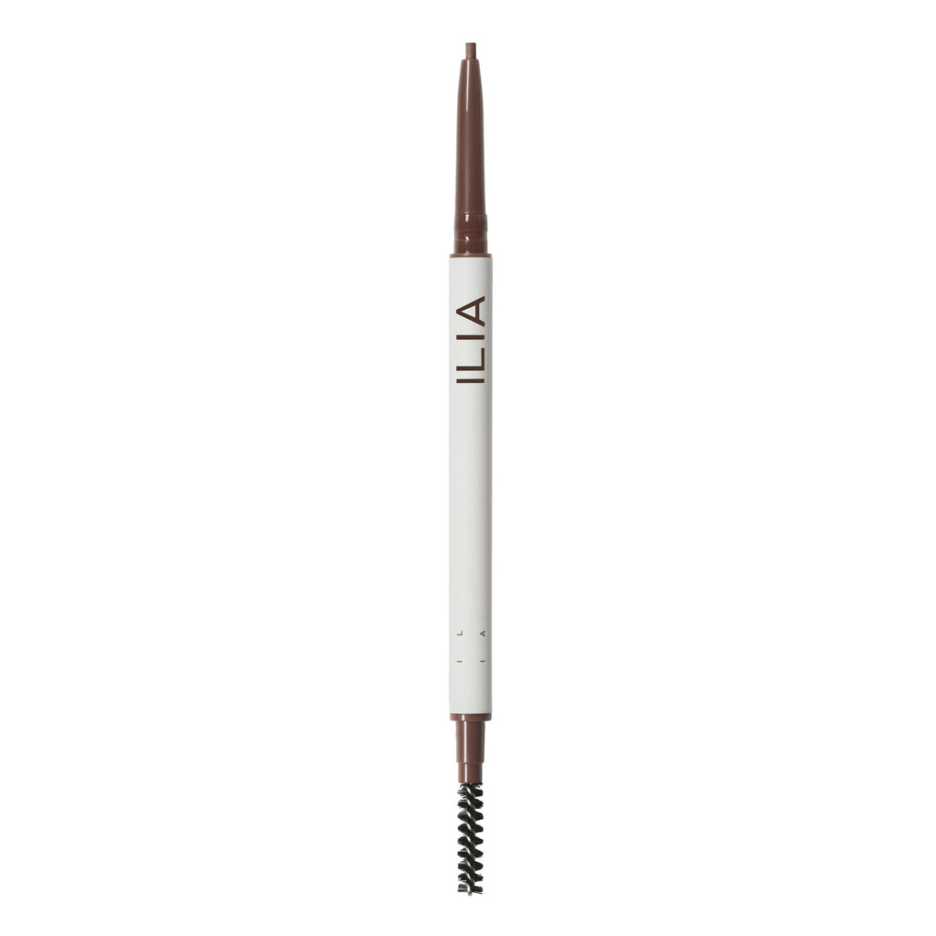ILIA-In Full Micro-Tip Brow Pencil-Makeup-ILIA_2023_IN_FULL_BROW_PENCIL_OPEN_SOFT-BROWN-The Detox Market | 